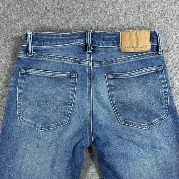 American Eagle Airflex+ Mens 29x30 Blue Medium Wash Stretch Denim Jeans - Picture 9 of 10